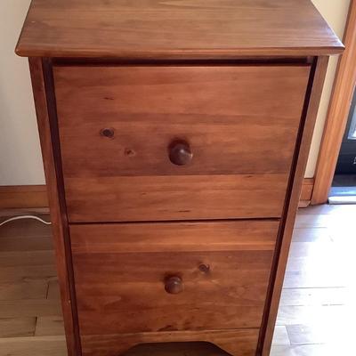 wooden filing cabinet 30"H 18"L 21"depth