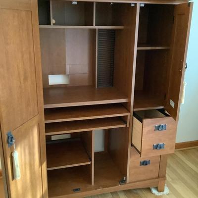 cabinet/desk 62"H 48"L 21"depth