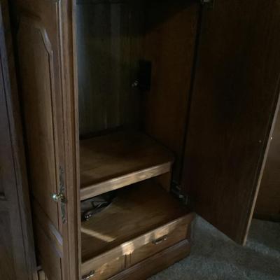 corner cabinet 59"H 52"L 22"depth