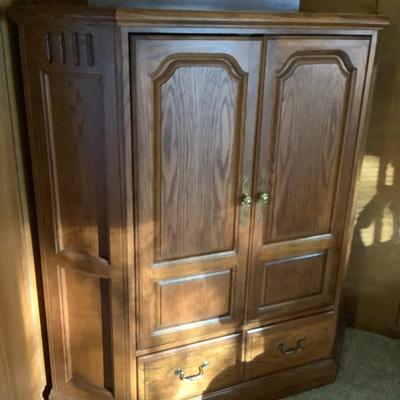 corner cabinet 59"H 52"L 22"depth