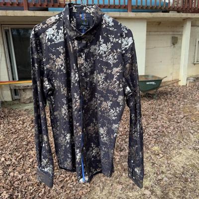 Tommy Hilfiger, Viscontt Black, Polo Ralph Lauren, and Other Button-Ups - Men’s Sizes M-L (B3-DZ)