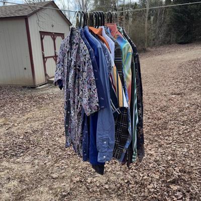 Tommy Hilfiger, Viscontt Black, Polo Ralph Lauren, and Other Button-Ups - Men’s Sizes M-L (B3-DZ)