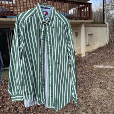 Tommy Hilfiger, Viscontt Black, Polo Ralph Lauren, and Other Button-Ups - Men’s Sizes M-L (B3-DZ)