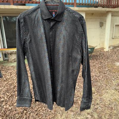 Tommy Hilfiger, Viscontt Black, Polo Ralph Lauren, and Other Button-Ups - Men’s Sizes M-L (B3-DZ)