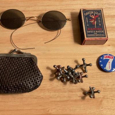 Small items; glasses, matches, jacks and more
