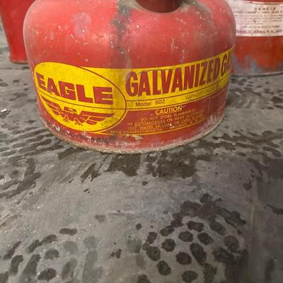 Vintage metal gas containers