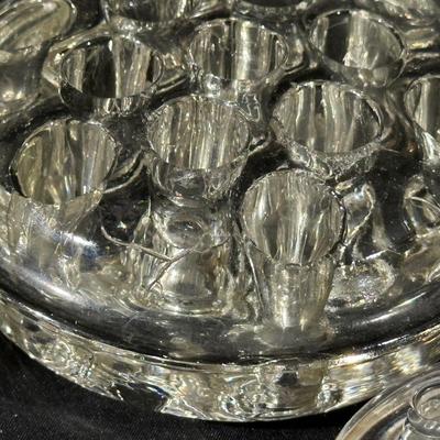 Set of 5 Vintage Clear Flower Frogs
