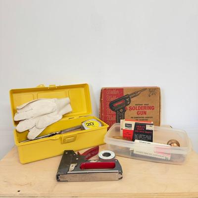 1151 Staple Gun, Soldering Gun & Tool Box