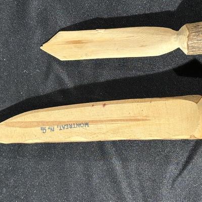 Handmade Miniature Baskets and Carved Wood Crafts