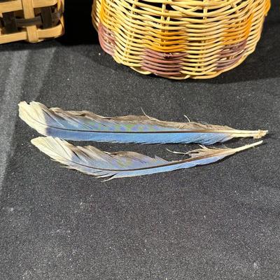 Handmade Miniature Baskets and Carved Wood Crafts