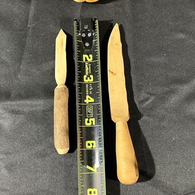 Handmade Miniature Baskets and Carved Wood Crafts