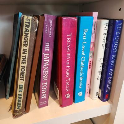 Shelf of Books Art ,Oriental Rug , Fairy Tails Children's Stories