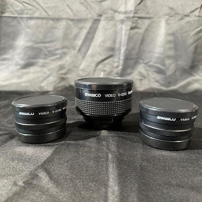 Set of 3 Ambico Camera Lenses