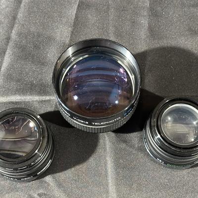 Set of 3 Ambico Camera Lenses