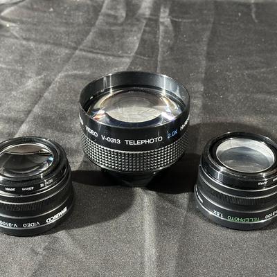 Set of 3 Ambico Camera Lenses