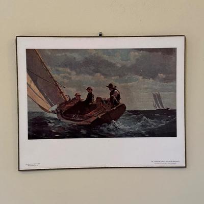 Artwork, National Gallery of Art Washington DC, Winslow Homer (1836-1910). Breezing up