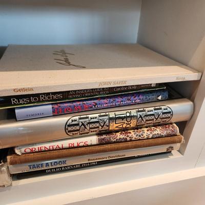Shelf Lot of Mixed Books Art, Travel ,Oriental Rugs ,Art Deco