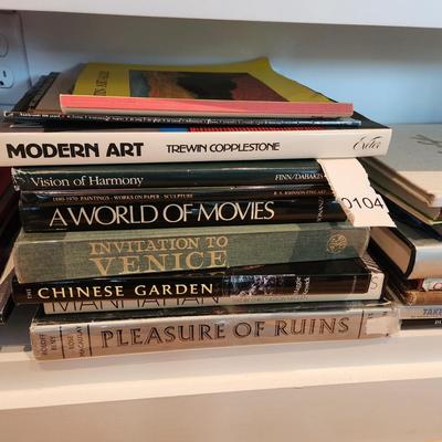 Shelf Lot of Mixed Books Art, Travel ,Oriental Rugs ,Art Deco