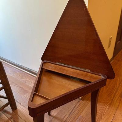 Vintage Music Box Side Table
