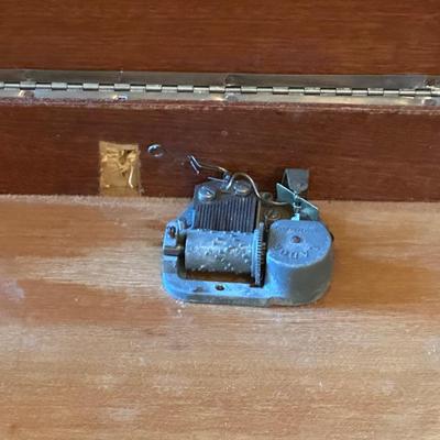 Vintage Music Box Side Table