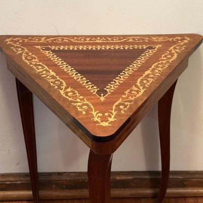 Vintage Music Box Side Table