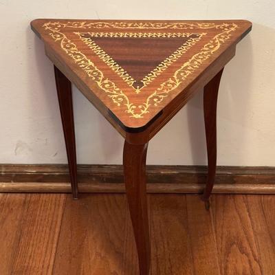 Vintage Music Box Side Table