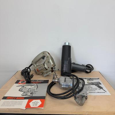 1152 Black & Decker Heat Gun, Jigsaw & Drill