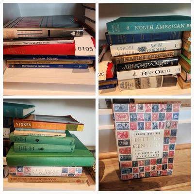 Book Lot Art, Birds, Gardening ,Seashells, Letters of the Century , Mother Goose