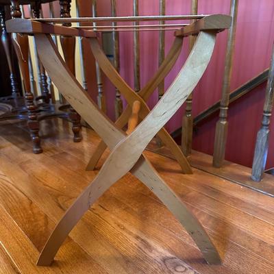 Luggage Stand with Floral Design