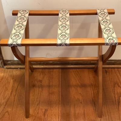 Luggage Stand with Floral Design