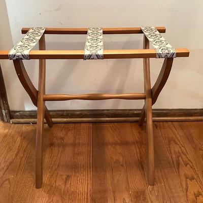 Luggage Stand with Floral Design