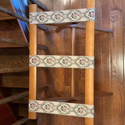 Luggage Stand with Floral Design