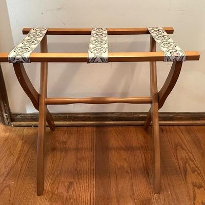 Luggage Stand with Floral Design