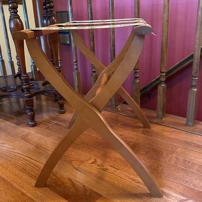 Luggage Stand with Floral Design