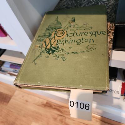 2 Books Don Quixote, Picturesque Washington Pen & Pencil Sketches 1888