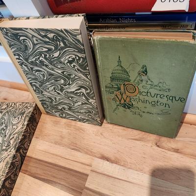 2 Books Don Quixote, Picturesque Washington Pen & Pencil Sketches 1888