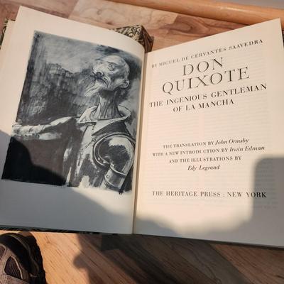 2 Books Don Quixote, Picturesque Washington Pen & Pencil Sketches 1888