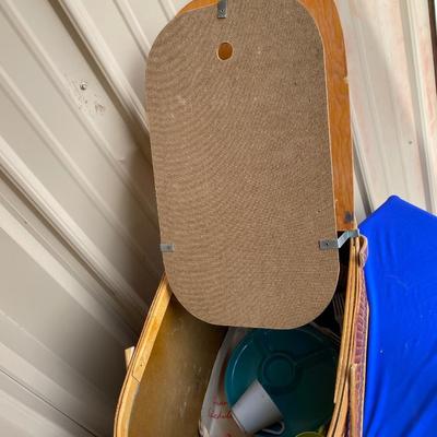 THIS VINTAGE HAWKEYE PICNIC BASKET IS LOOKING FORWARD TO A GOOD OLD FASHIONED PICNIC!