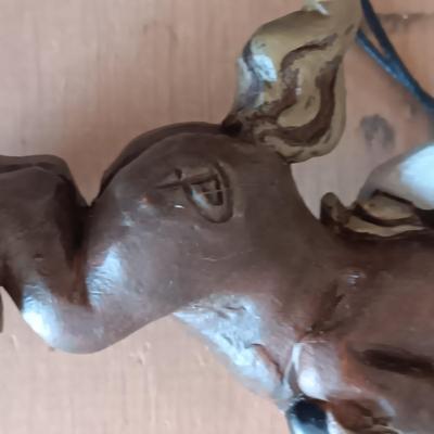 HALLMARK SANTA, DILLARD'S SANTA BOOTS & HANDCRAFTED GOOFY HORSE ORNAMENTS PLUS CHRISTMAS SHAKERS