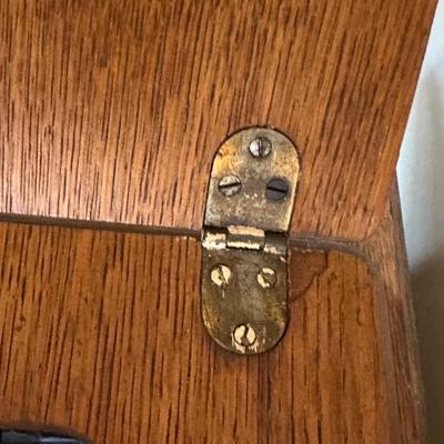 Antique Wood Singer Sewing Machine Table