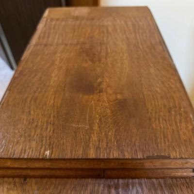 Antique Wood Singer Sewing Machine Table