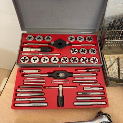 1156 Craftsman Hexagon Die Set & Drill Bit & Craftsman Rachet Wrench
