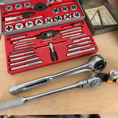 1156 Craftsman Hexagon Die Set & Drill Bit & Craftsman Rachet Wrench