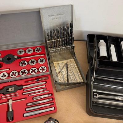 1156 Craftsman Hexagon Die Set & Drill Bit & Craftsman Rachet Wrench