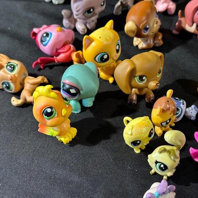 Large Lot of Littlest Pet Shop Figurines