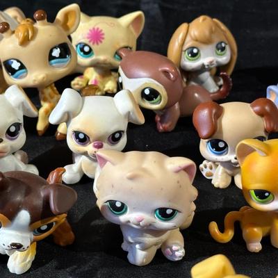 Large Lot of Littlest Pet Shop Figurines