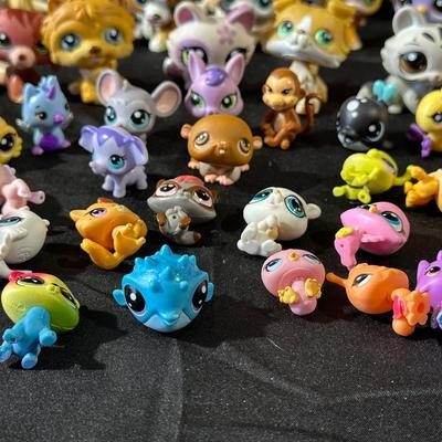 Large Lot of Littlest Pet Shop Figurines