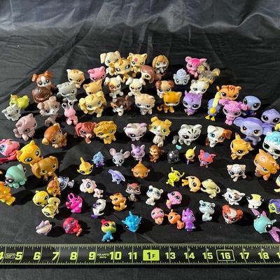 Large Lot of Littlest Pet Shop Figurines