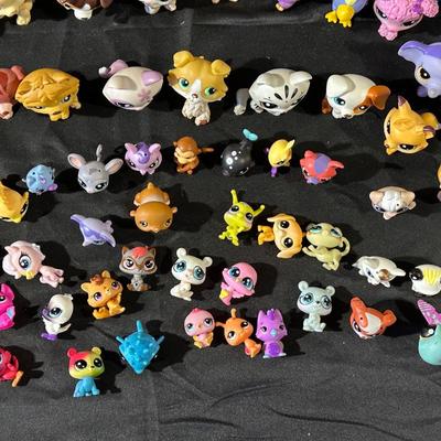 Large Lot of Littlest Pet Shop Figurines