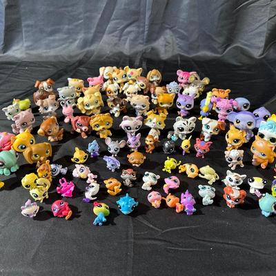 Large Lot of Littlest Pet Shop Figurines